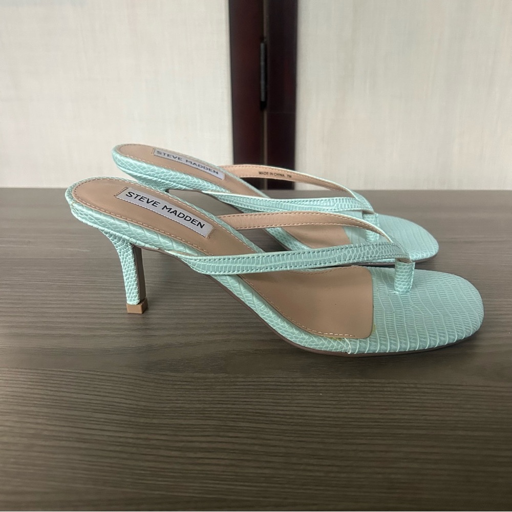 Steve Madden Melrose Mint Green Heel Sandals
